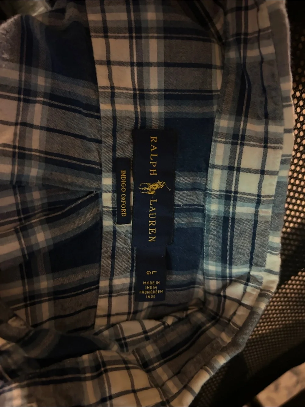 Polo by Ralph Lauren Blue & White Plaid Button-Down Shirt